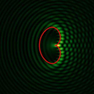Interference pattern of a rotating star